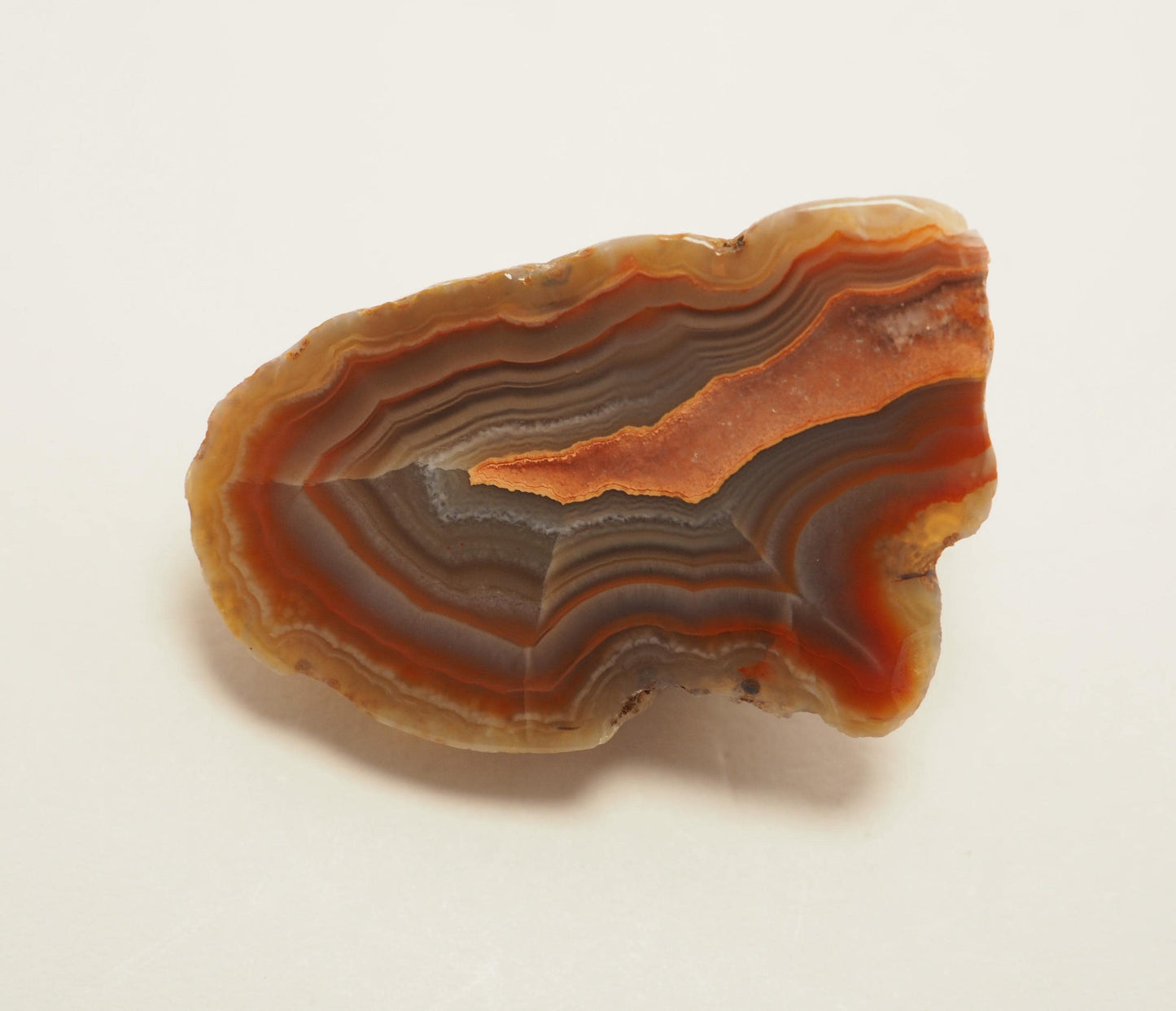 00g 10mm Lake Superior Agate Plugs & Face Polished Specimen Set from the Same Stone - No Flare Plugs- 00g (10mm) LSA Gauges