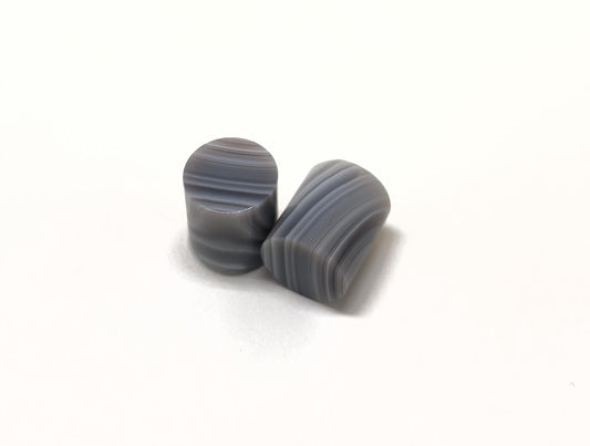 00g Botswana Agate Plugs - No Flare - 00g (10mm) - Stone Gauges